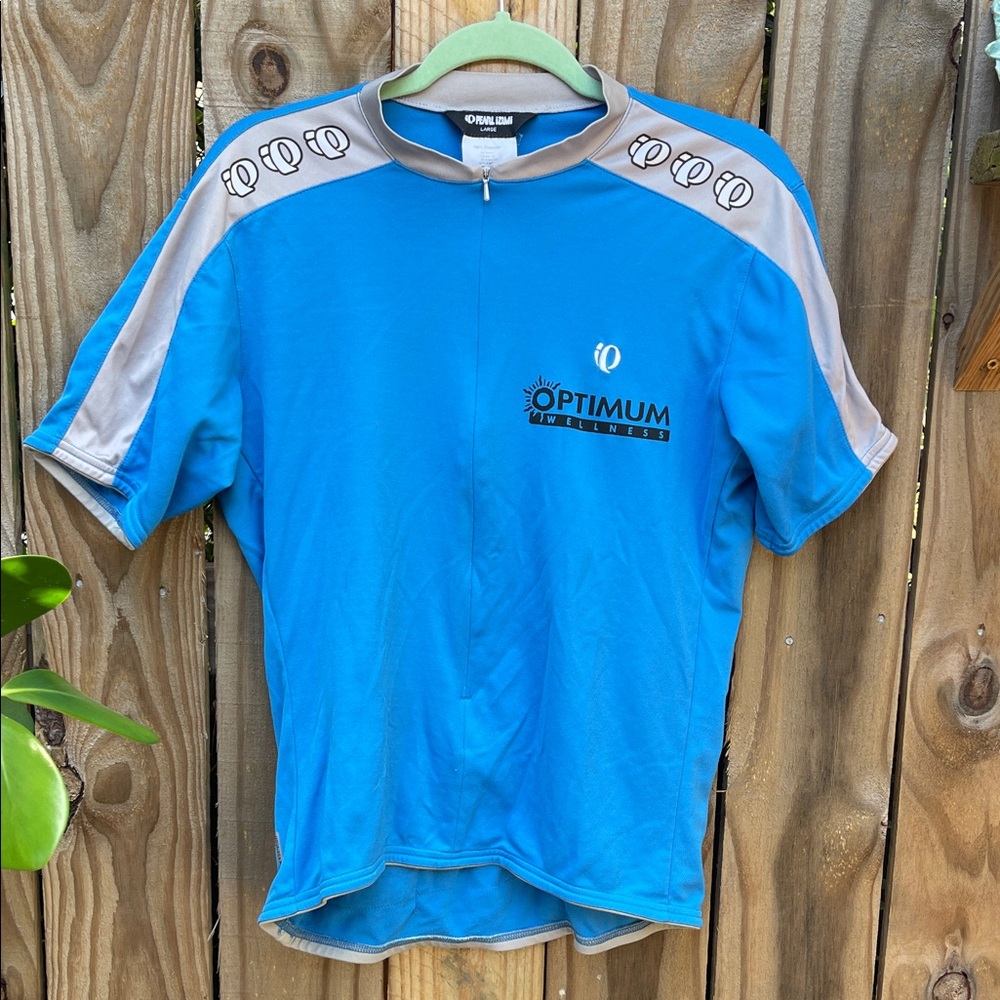 Pearl Izumi Blue and Gray Cycling Jersey